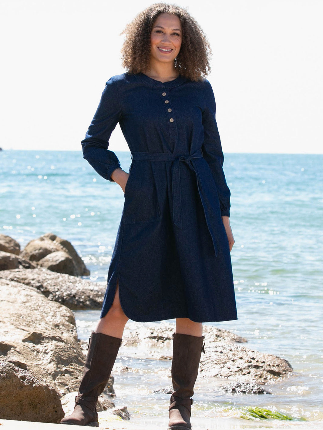 Harewood denim dress Kite Clothing