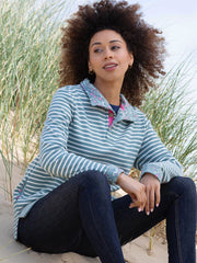 Weymouth button neck sweatshirt