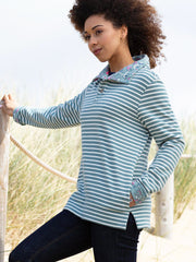 Weymouth button neck sweatshirt