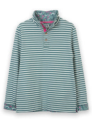 Weymouth button neck sweatshirt