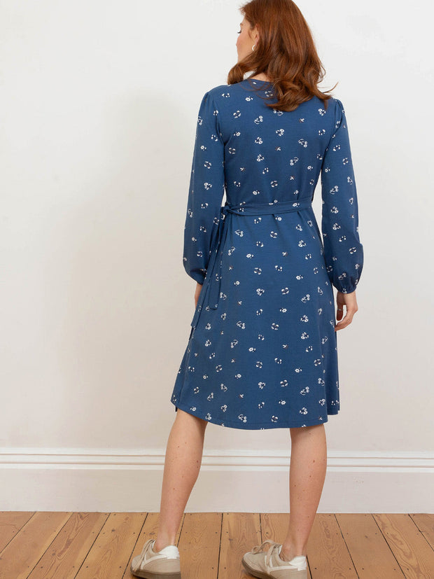 Highcliffe jersey wrap dress forage floral