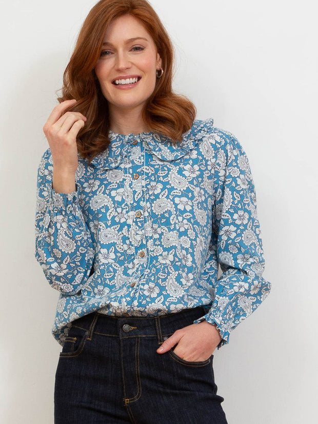 Duntish dolly collar poplin blouse