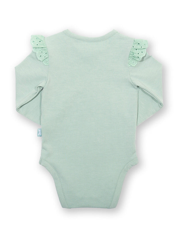 Broderie bodysuit soft spruce