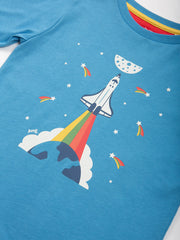 Rainbow rocket t-shirt