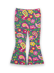 Paisley pop legging flares