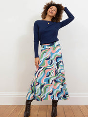 Shaftesbury jersey skirt ripple