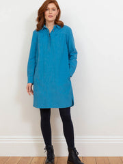 Mapperton cord dress French blue