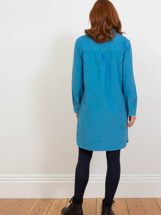 Mapperton cord dress French blue