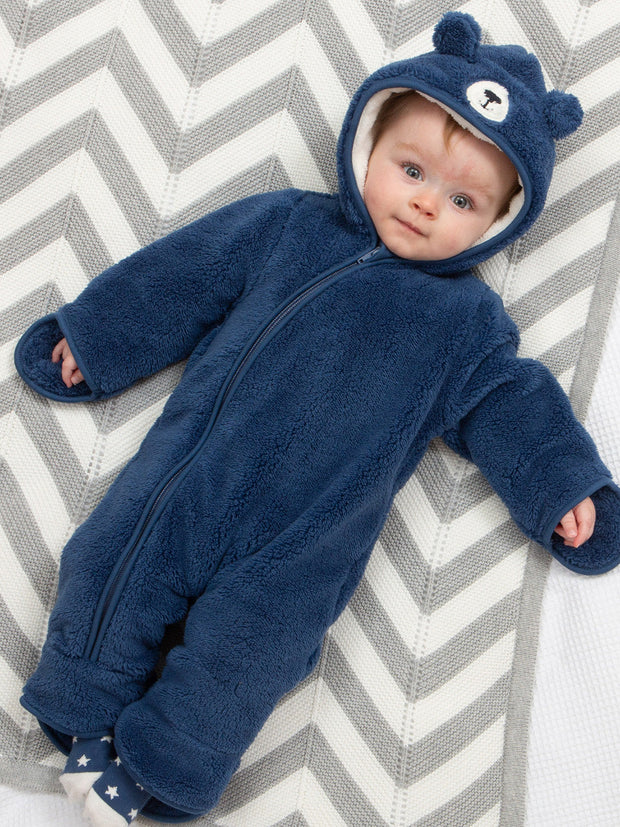 Mr Bear fleece onesie