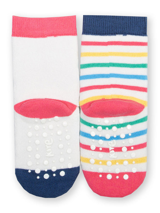 Caterpillar grippy socks pink