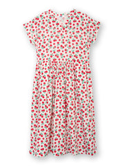 Everley muslin dress raspberry