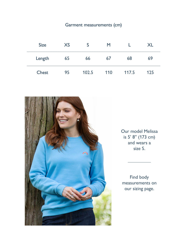 Whitecliff sweatshirt bay blue