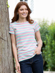 Portesham jersey t-shirt rainbow stripe