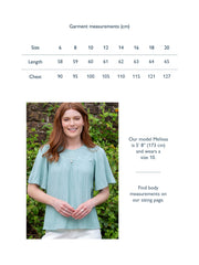 Netherhay muslin blouse soft aloe