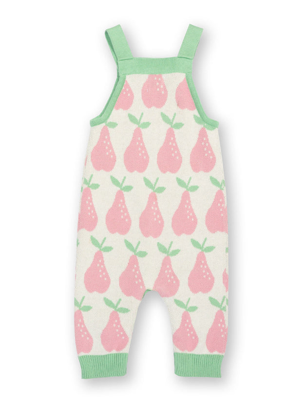 Pear-fect knit dungarees