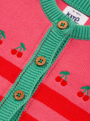 Cherry friends cardi