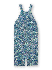 Dinky ditsy dungarees navy