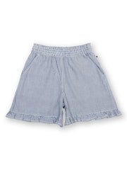 Ticking frill shorts