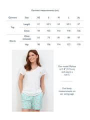 Cleavel jersey short pyjamas