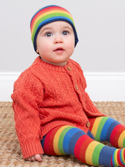 Rainbow knit hat