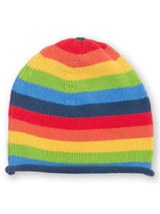 Rainbow knit hat