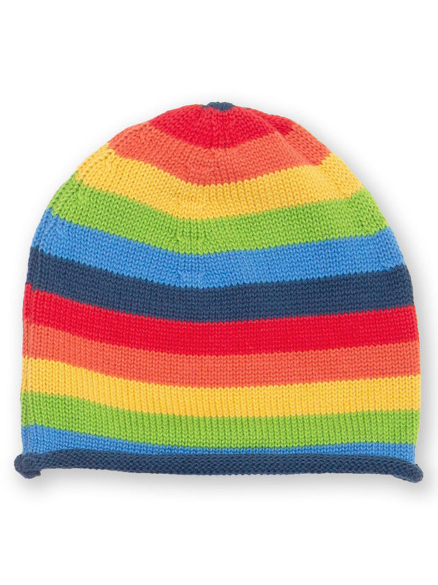 Rainbow knit hat