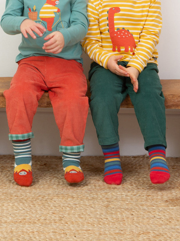 Lunar ox grippy socks