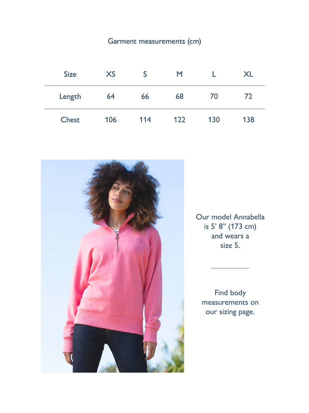 Watercombe 1/4 zip sweatshirt