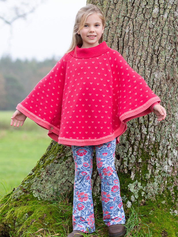 Rosey heart poncho