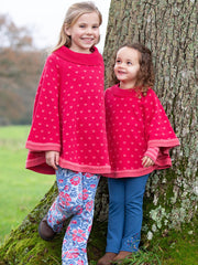 Rosey heart poncho