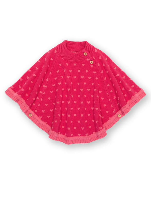 Rosey heart poncho