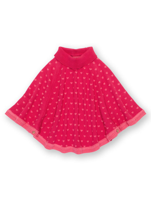 Rosey heart poncho