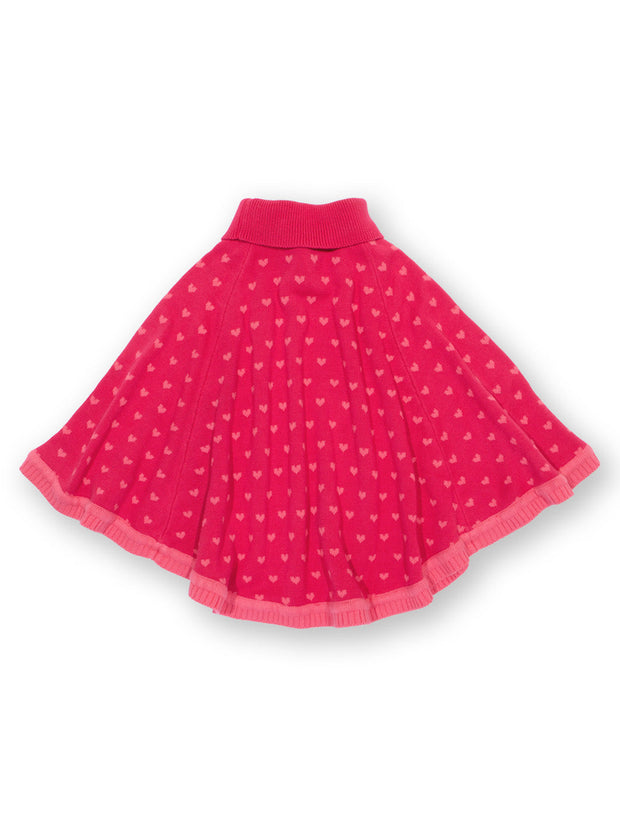 Rosey heart poncho