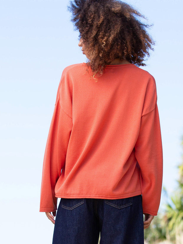 Loscombe knit jumper burnt orange