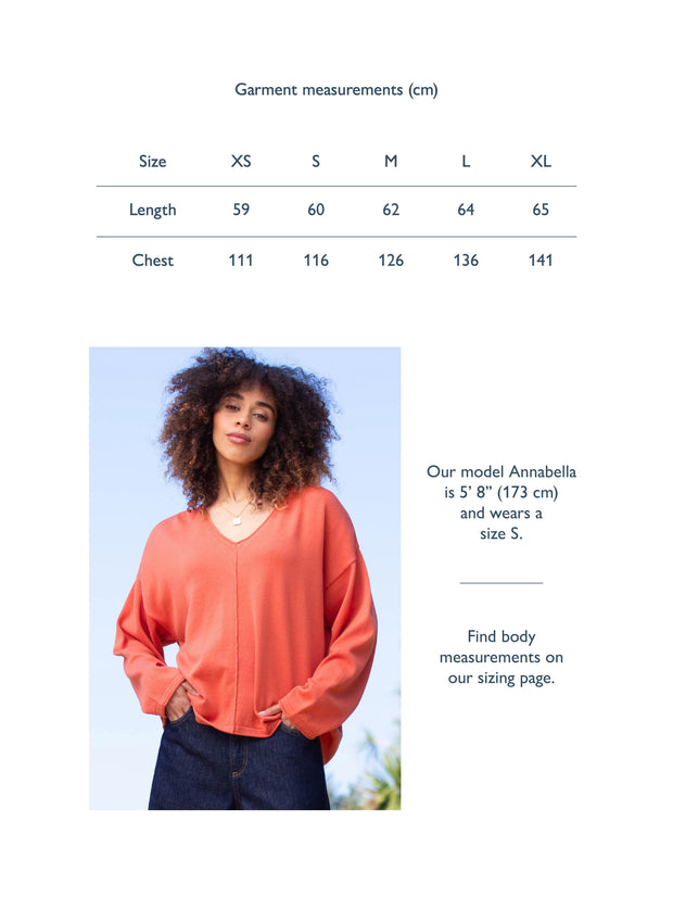 Loscombe knit jumper burnt orange