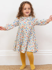 Cable tights ochre
