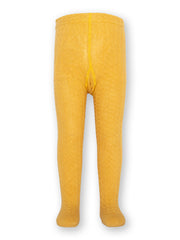 Cable tights ochre