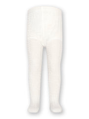 Cable tights off white