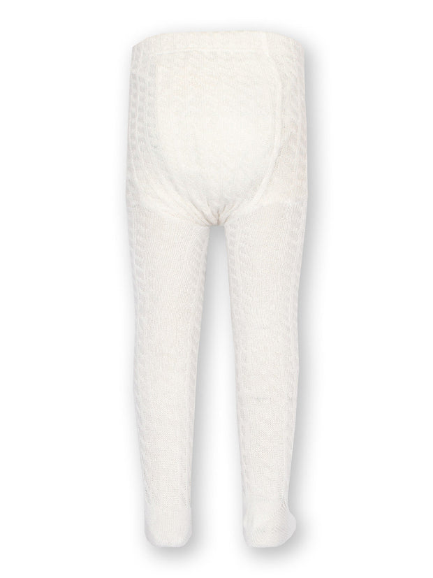 Cable tights off white