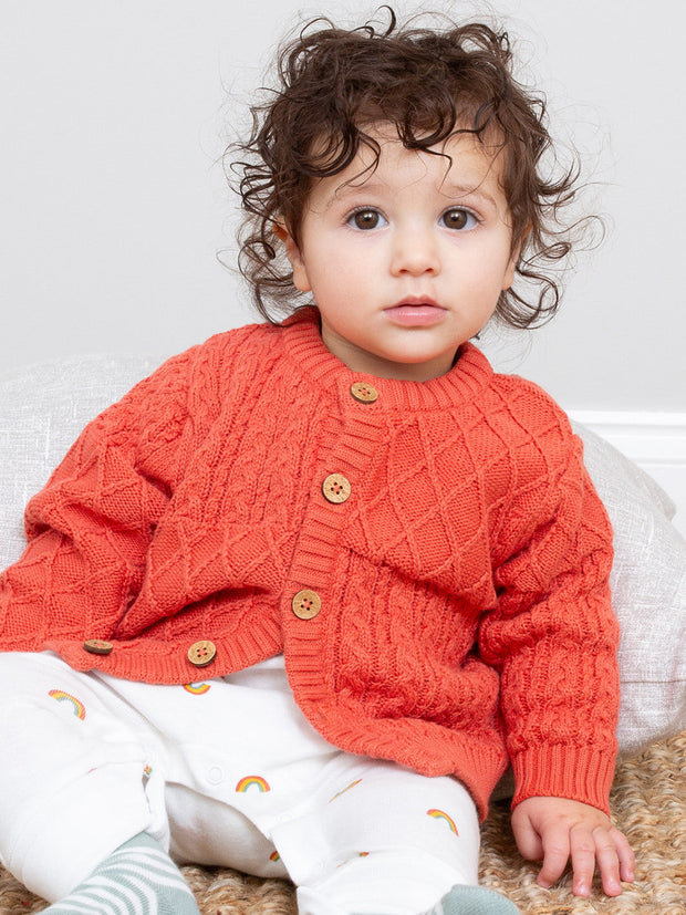 My first cardi burnt orange