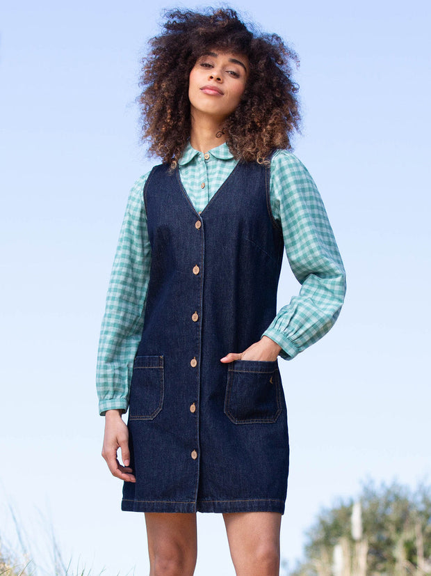 Marshwood flannel check blouse