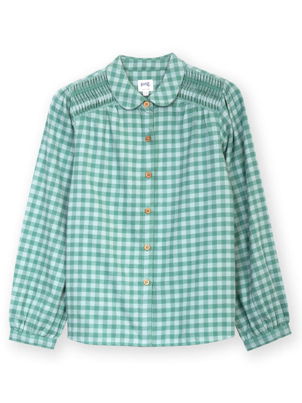 Marshwood flannel check blouse