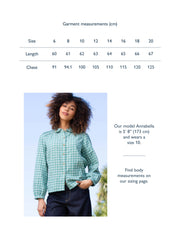 Marshwood flannel check blouse