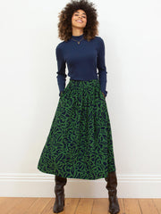 Bagber turtle neck jersey top midnight