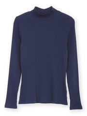 Bagber turtle neck jersey top midnight