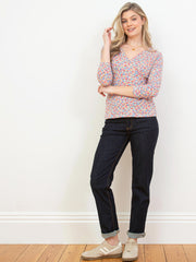 Cheselbourne 3/4 sleeve jersey top