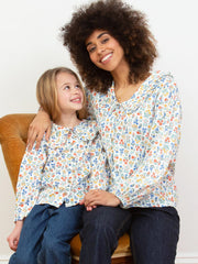 Crendell dolly collar twill blouse