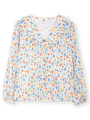 Crendell dolly collar twill blouse