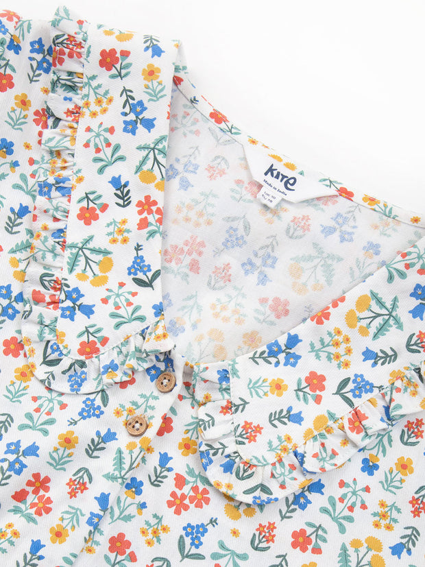 Crendell dolly collar twill blouse