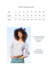 Crendell dolly collar twill blouse